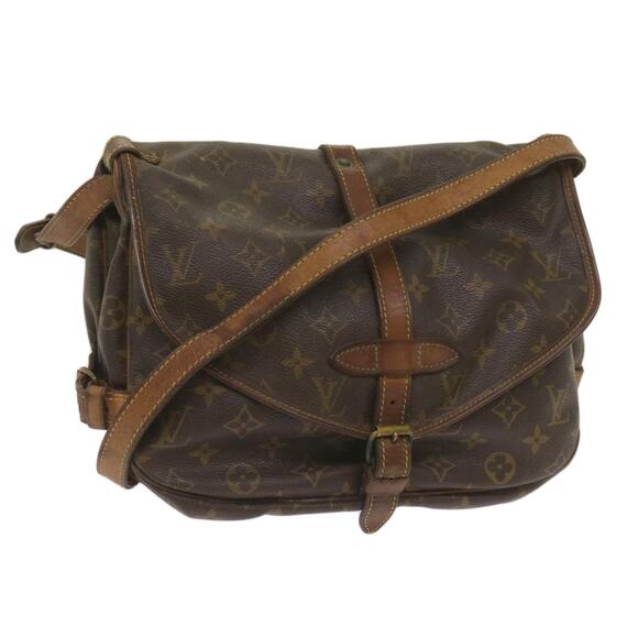 LOUIS VUITTON Monogram Saumur 30 Shoulder Bag M42256 - Picture 1 of 13